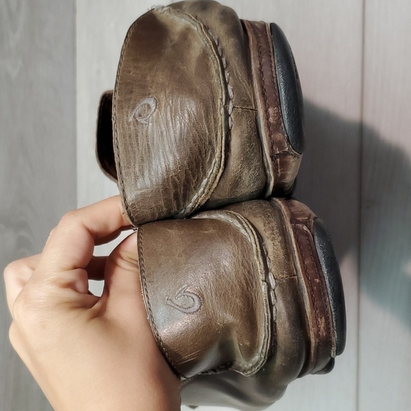 Olukai Mens Moloa Leather Loafer Slip on shoes sz 13 - Picture 7 of 14